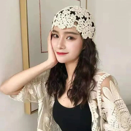 Knitted Hat Flowers