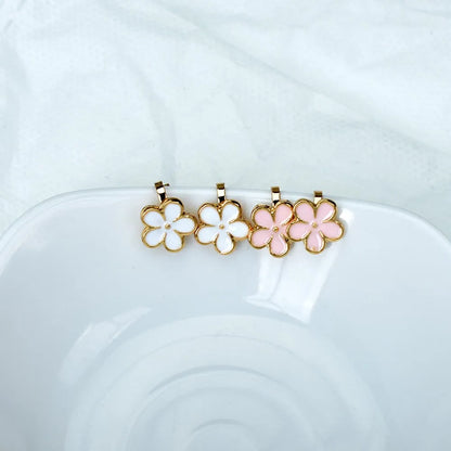 Korean Enamel Flower Clip