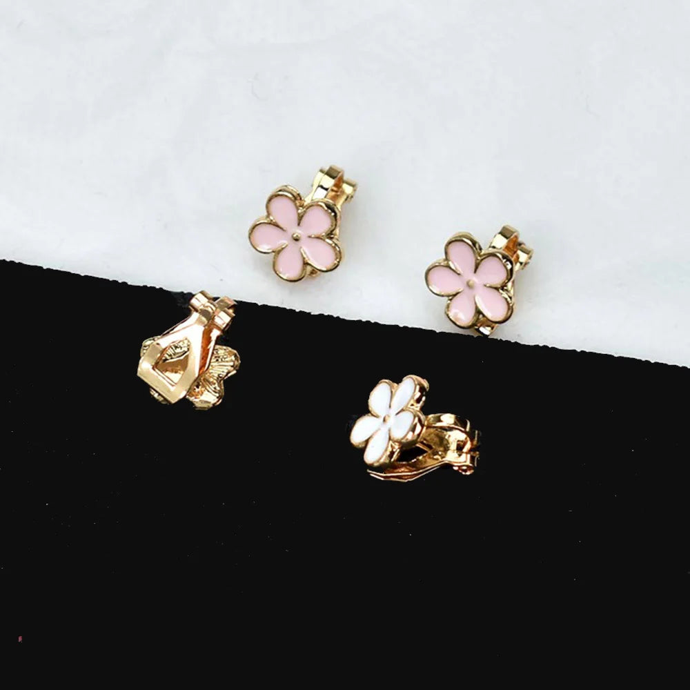 Korean Enamel Flower Clip