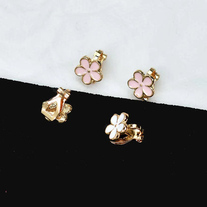 Korean Enamel Flower Clip