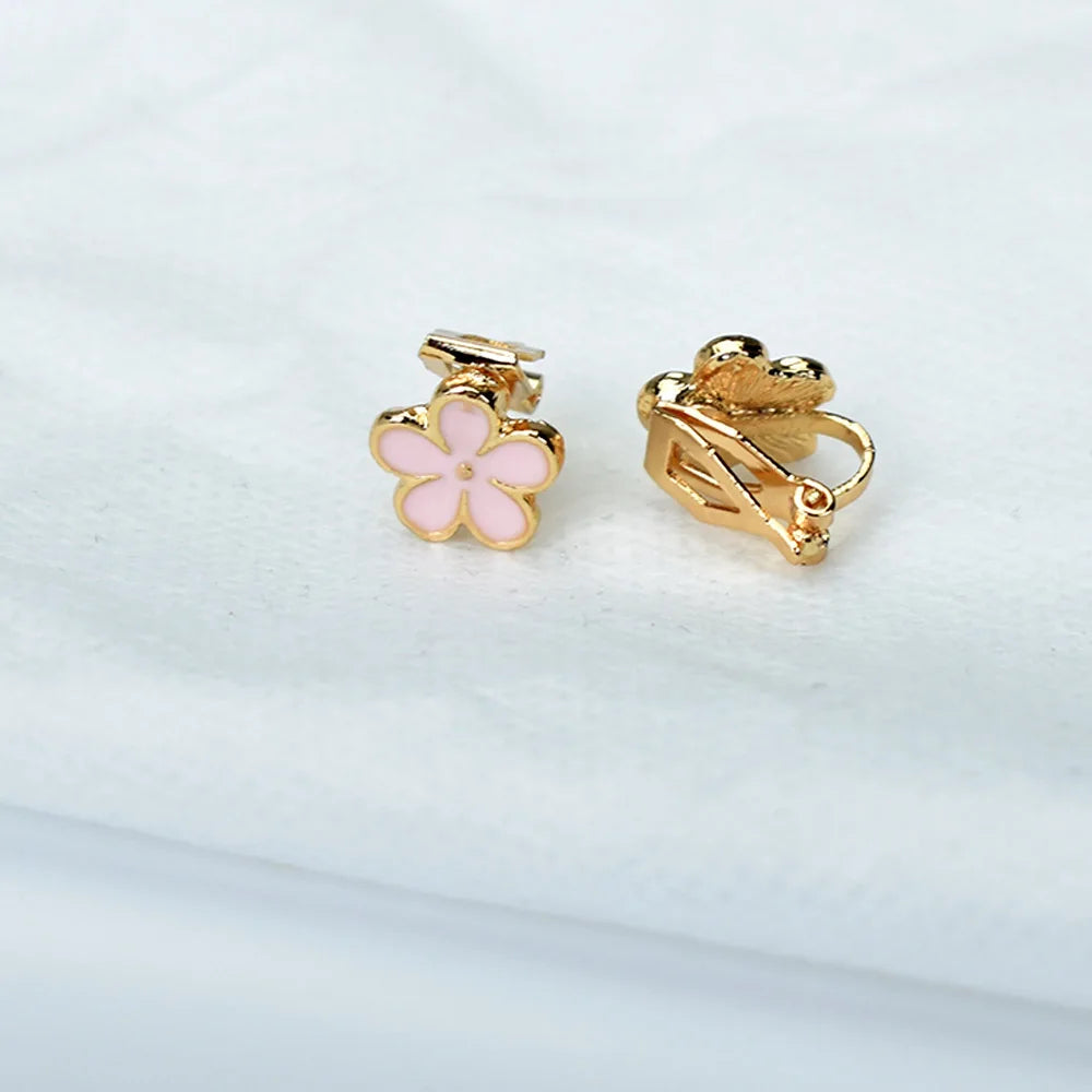 Korean Enamel Flower Clip