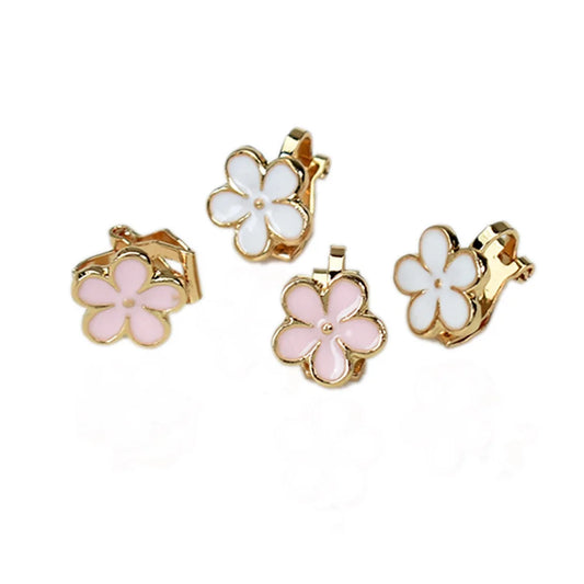 Korean Enamel Flower Clip