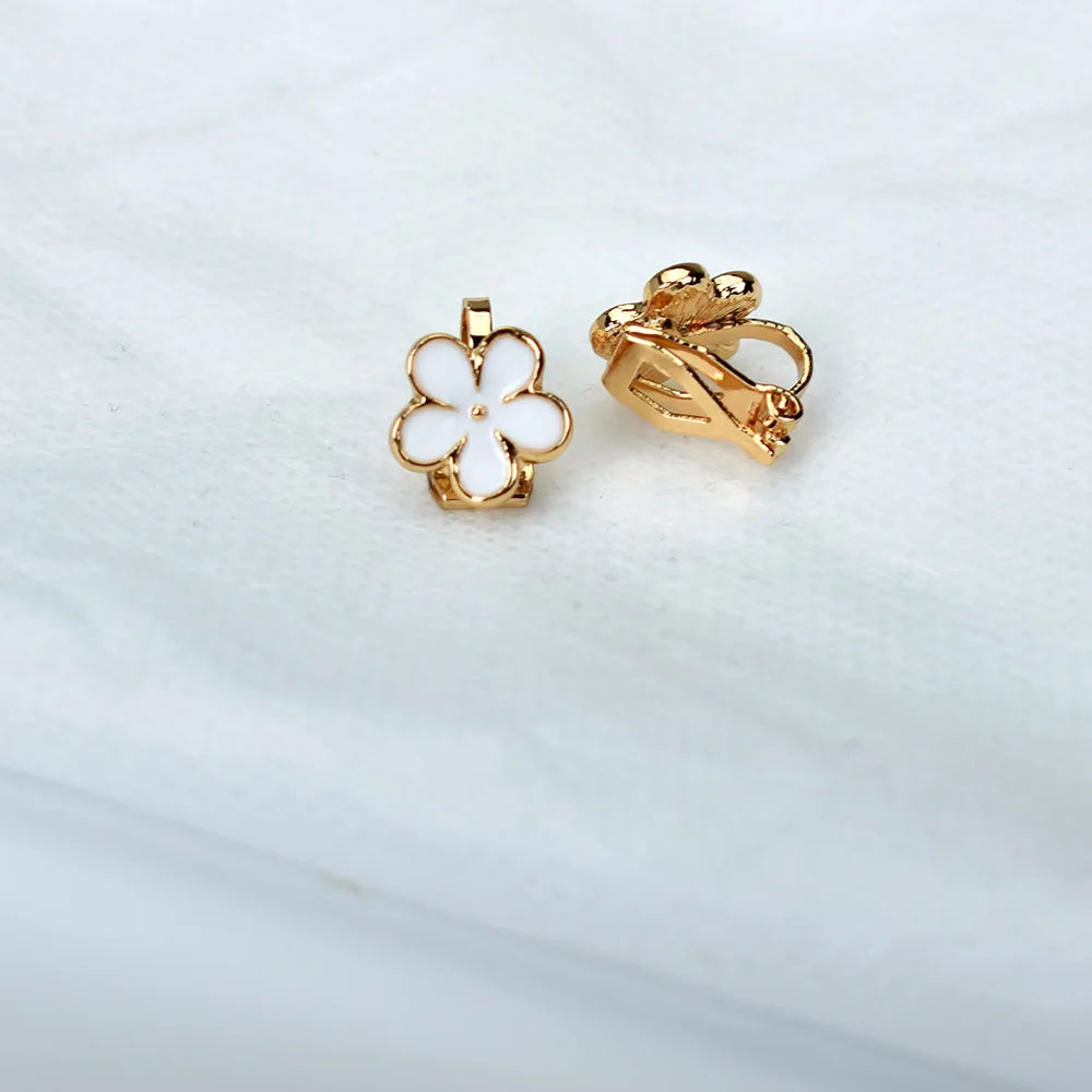 Korean Enamel Flower Clip