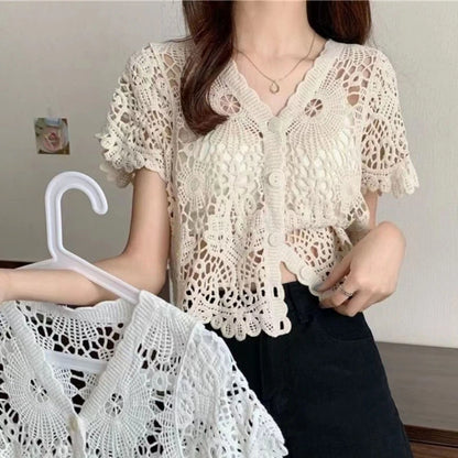 Crochet Knit Cardigan