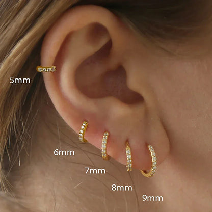 Hoop Earrings Crystal