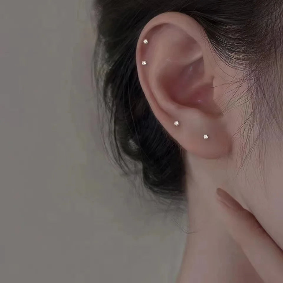 Mini Rhinestones Earrings