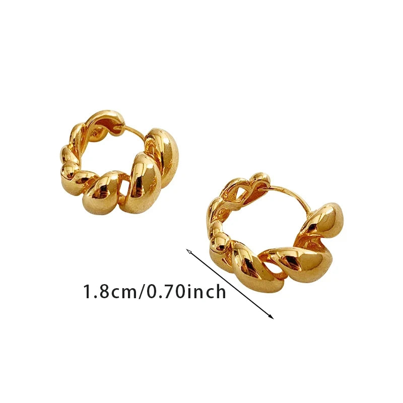 Twisted Hoop Earrings