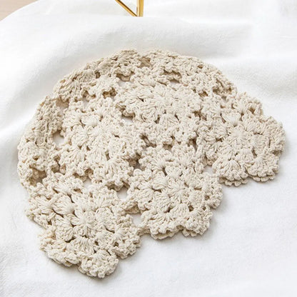 Knitted Hat Flowers