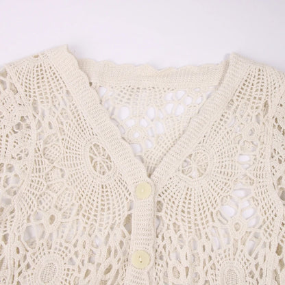 Crochet Knit Cardigan