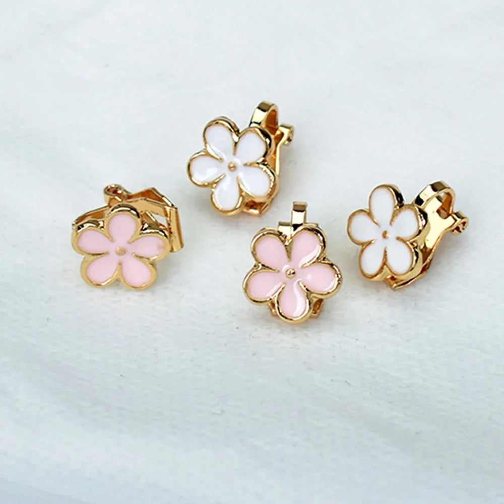 Korean Enamel Flower Clip