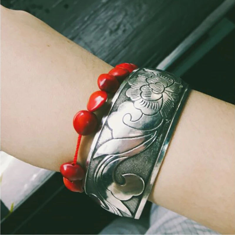 Ethnic Style Wide Bracelet