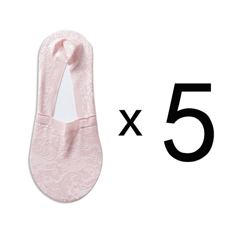 Lace Flower Short Socks