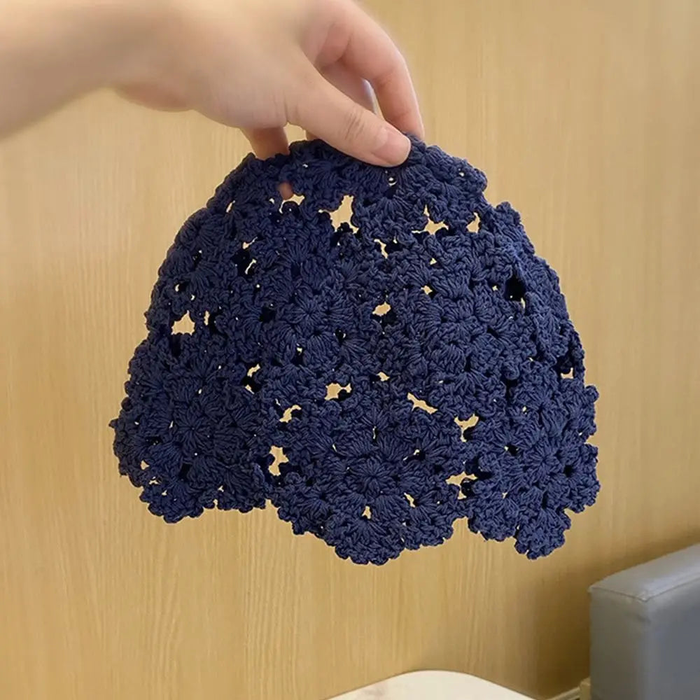 Knitted Hat Flowers
