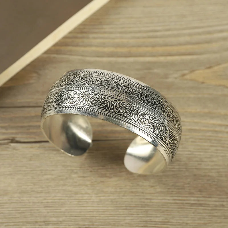 Ethnic Style Wide Bracelet
