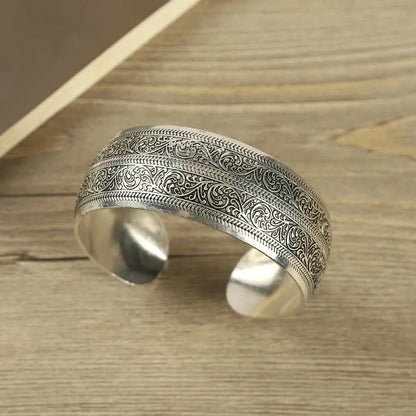 Ethnic Style Wide Bracelet