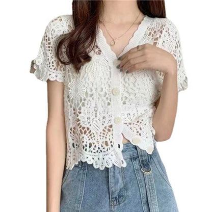 Crochet Knit Cardigan