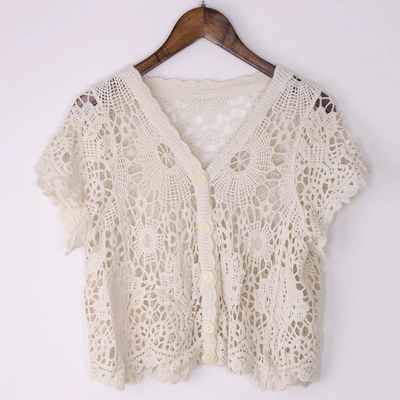 Crochet Knit Cardigan