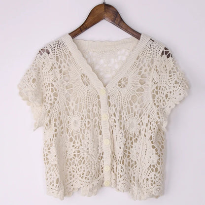 Crochet Knit Cardigan