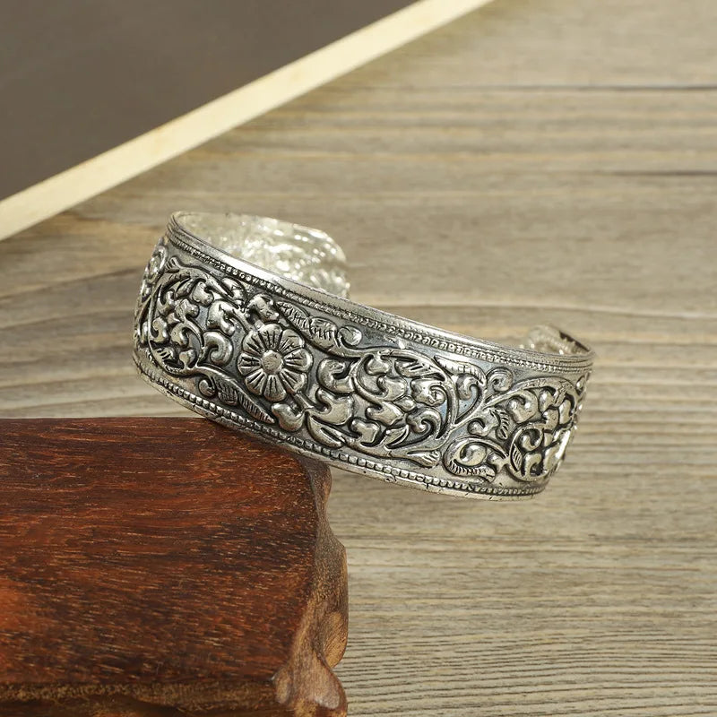 Ethnic Style Wide Bracelet