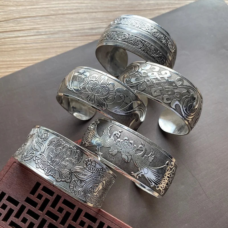 Ethnic Style Wide Bracelet
