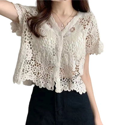 Crochet Knit Cardigan
