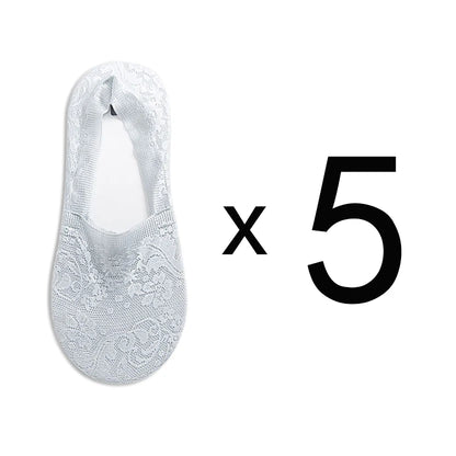 Lace Flower Short Socks