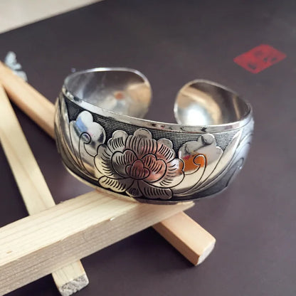Ethnic Style Wide Bracelet
