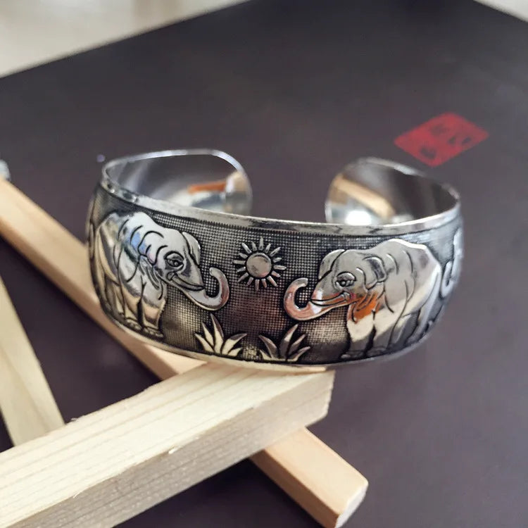 Ethnic Style Wide Bracelet
