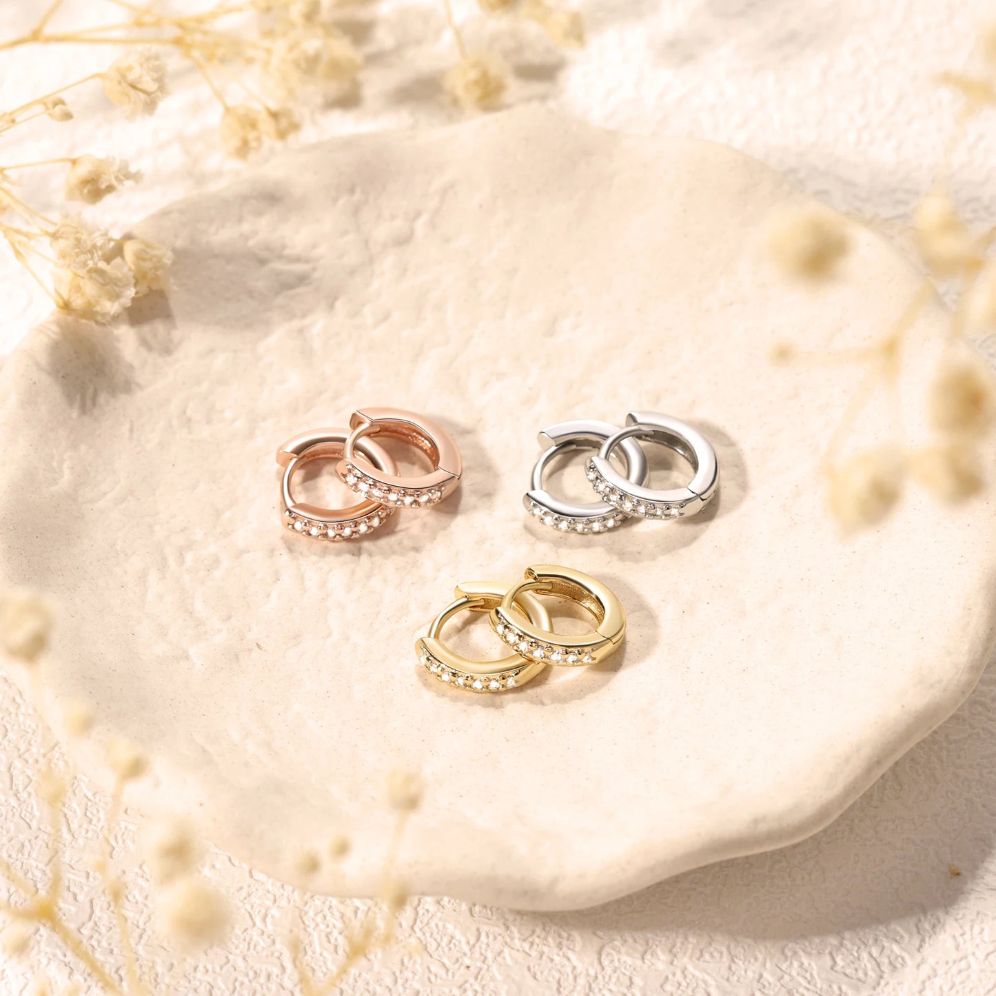 Hoop Earrings Crystal
