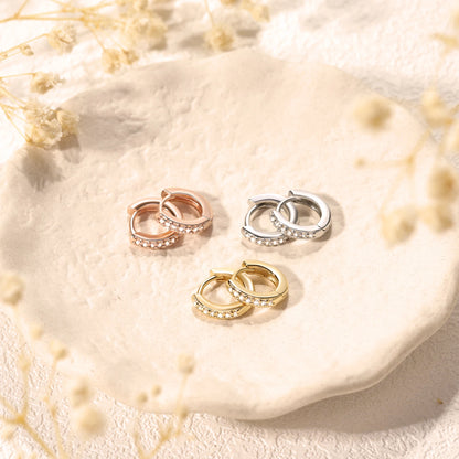 Hoop Earrings Crystal
