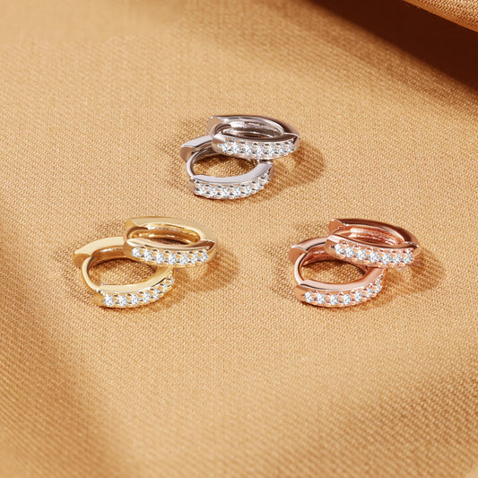 Hoop Earrings Crystal