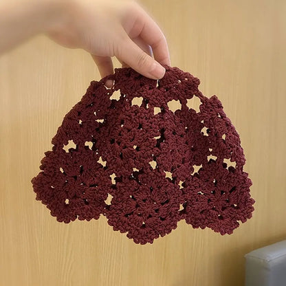 Knitted Hat Flowers