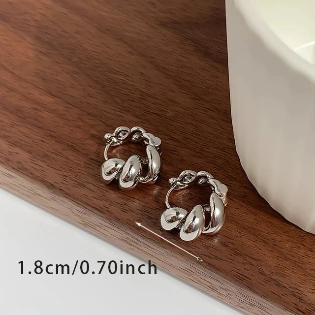 Twisted Hoop Earrings