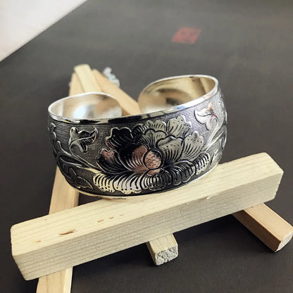 Ethnic Style Wide Bracelet