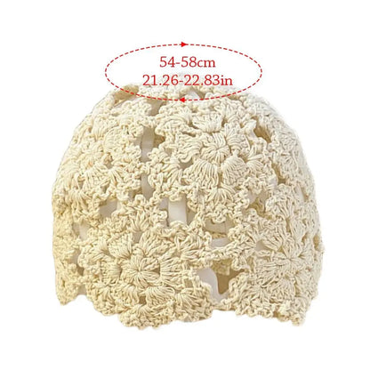 Knitted Hat Flowers