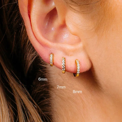 Hoop Earrings Crystal