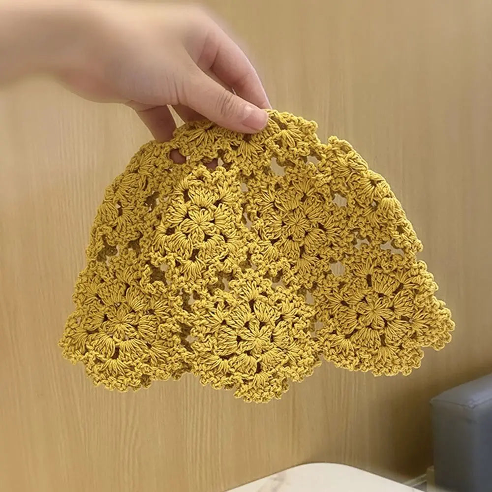 Knitted Hat Flowers