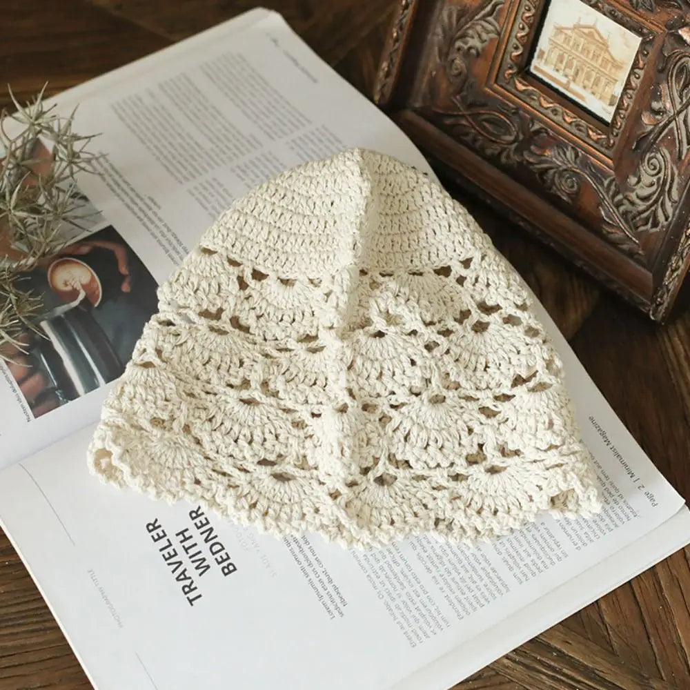 Knitted Hat Flowers