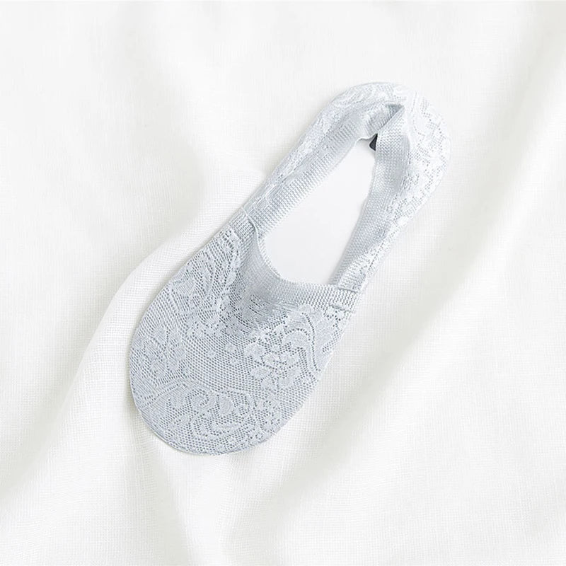 Lace Flower Short Socks