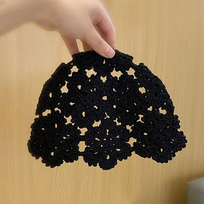 Knitted Hat Flowers